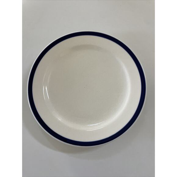 Lot of 4 IKEA Almhult White & Blue 4.25" Saucer Plate Sweden S-343 81 - Picture 5 of 10